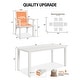 preview thumbnail 32 of 36, WINSOON 12-Piece HIPS All Weather Outdoor Patio Dining Sets with Umbrella Hole& Aluminum Frame,2-Table 10-Chairs