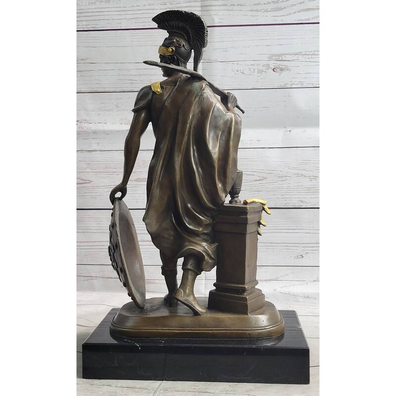 Greek Warrior Hero Odysseus Achilles Leonidas Sparta Athens Bronze Sculpture Statue