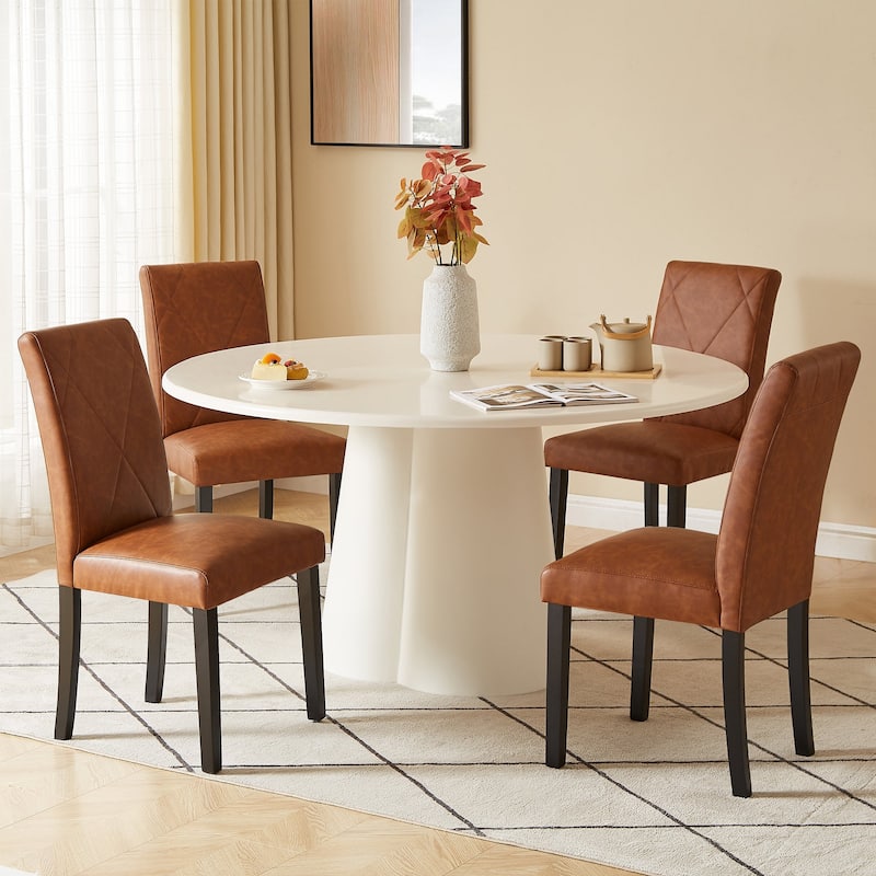 Javlergo Dining Chairs Set of 2/4/6, Upholstered Kitchen Chairs Dining Room Side Chair with Padded Seat Back