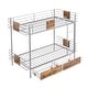 preview thumbnail 8 of 9, Bunk Bed Twin XL Over Twin XL Metal Bed Frame with 2 Pull-Out Drawer, 3 Step Ladder, Full Length Guardrail, MDF Board, Silver
