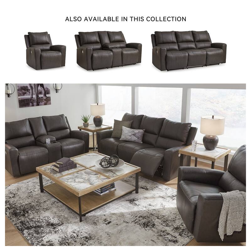 Signature Design by Ashley Boxmere Dark Brown Power Rocker Recliner