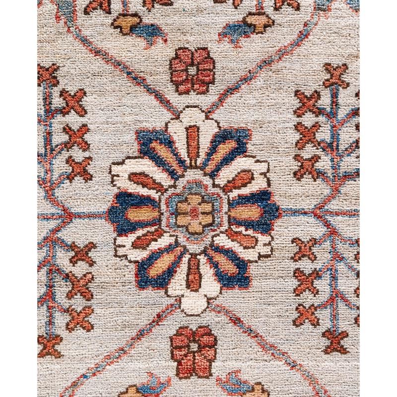 Serapi One-of-a-Kind Hand-Knotted Area Rug - Gray - 8' 11" x 12' 0"