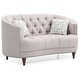 preview thumbnail 2 of 3, Charleston Tufted Fabric Loveseat