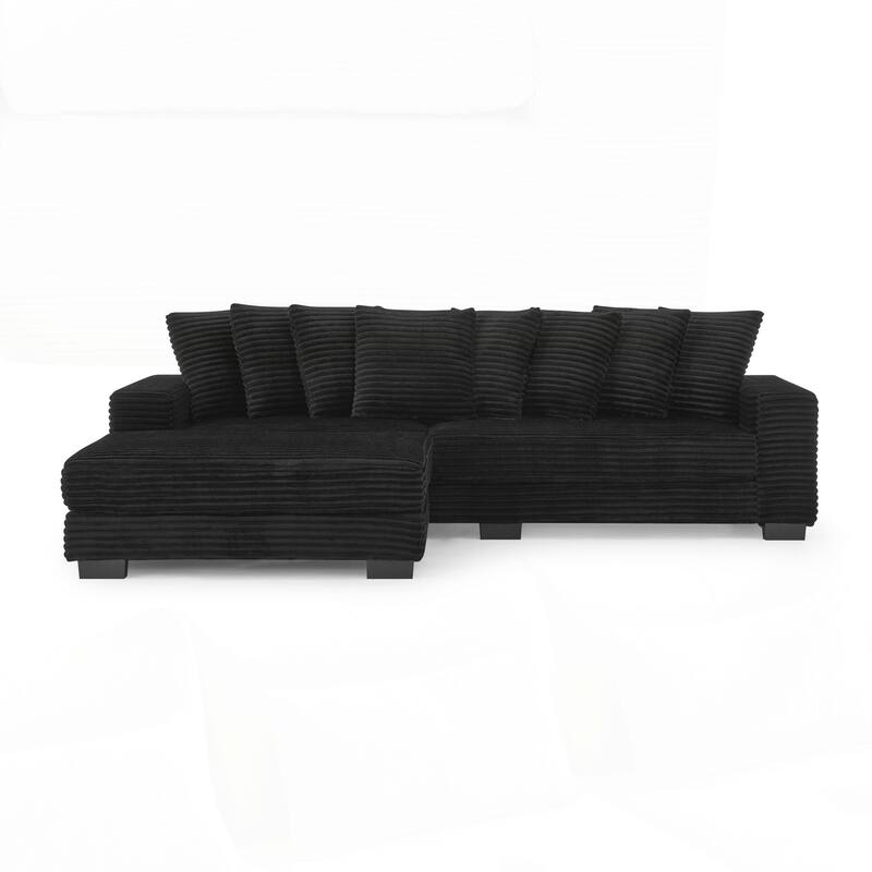 L-Shaped Modular Convertible Sofa