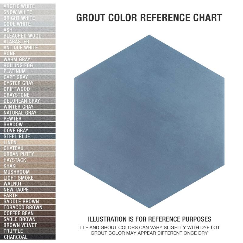 Merola Tile Horizon Hex Azul 7-3/4" x 9" Porcelain Floor and Wall Tile