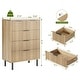 preview thumbnail 32 of 33, 3/5/6 Drawer Fluted Dresser for Bedroom, Modern Wide Chest of Drawers with Metal Legs