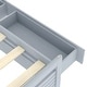 preview thumbnail 10 of 11, Full Size Pine Wooden Platform Kids Bed with Headboard,2-Removable Storage Drawers & 2-Bedside Tables, Easy to Assemble, Grey