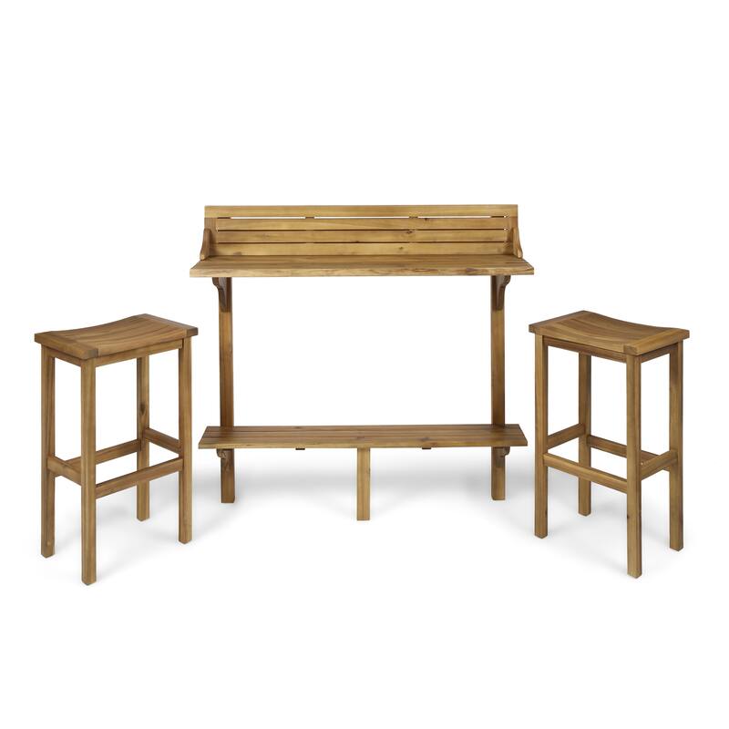 Caribbean 3-piece Balcony Bar Set by Christopher Knight Home