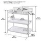 preview thumbnail 5 of 8, Badger Basket Simply Stylish Baby Changing Table - White