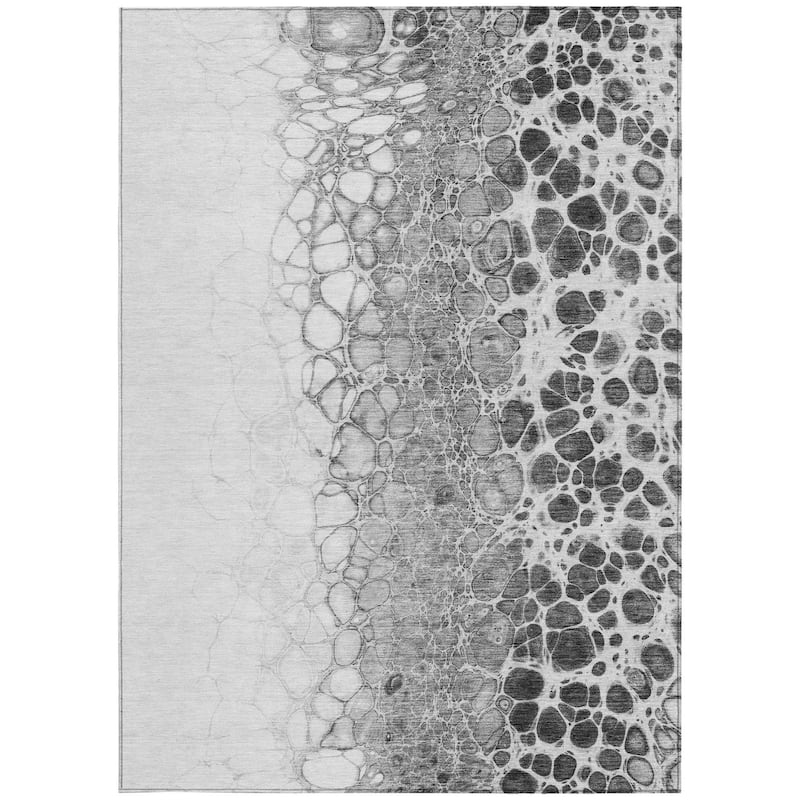 HomeRoots Abstract Transitional Rectangle Outdoor Rug