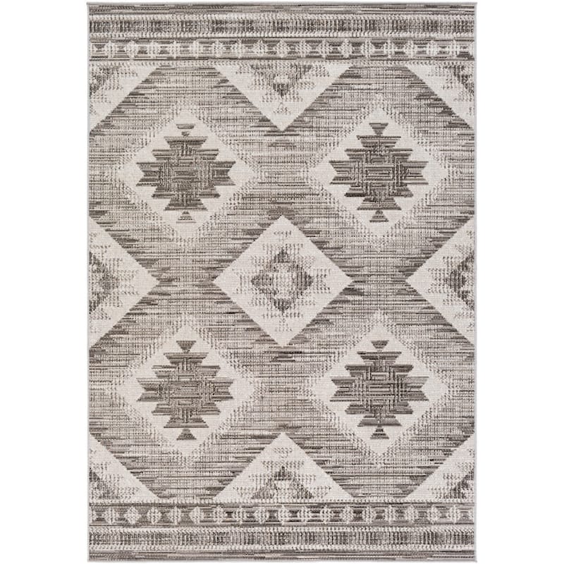 Livabliss Bohemian & Eclectic Rafetus Medallion Area Rug