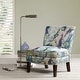 preview thumbnail 1 of 12, Madison Park Alex Artistic Print Armless Slipper Accent Chair Multi