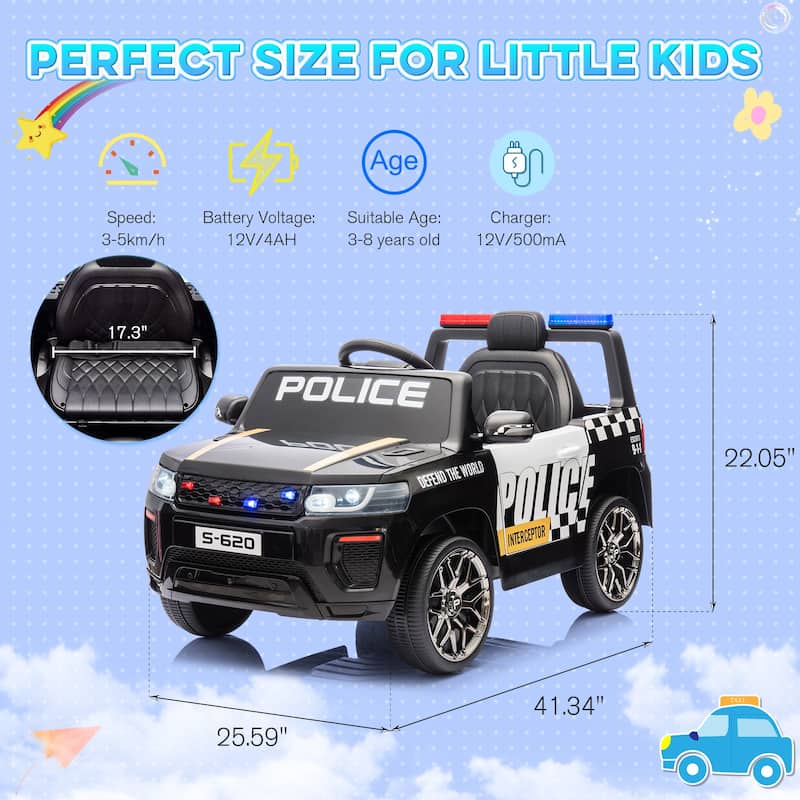 EROMMY 12V 7AH Battery Powered Kids Go Kart with Slow Start Function, with Two Motors Two Speed and Foot Pedal