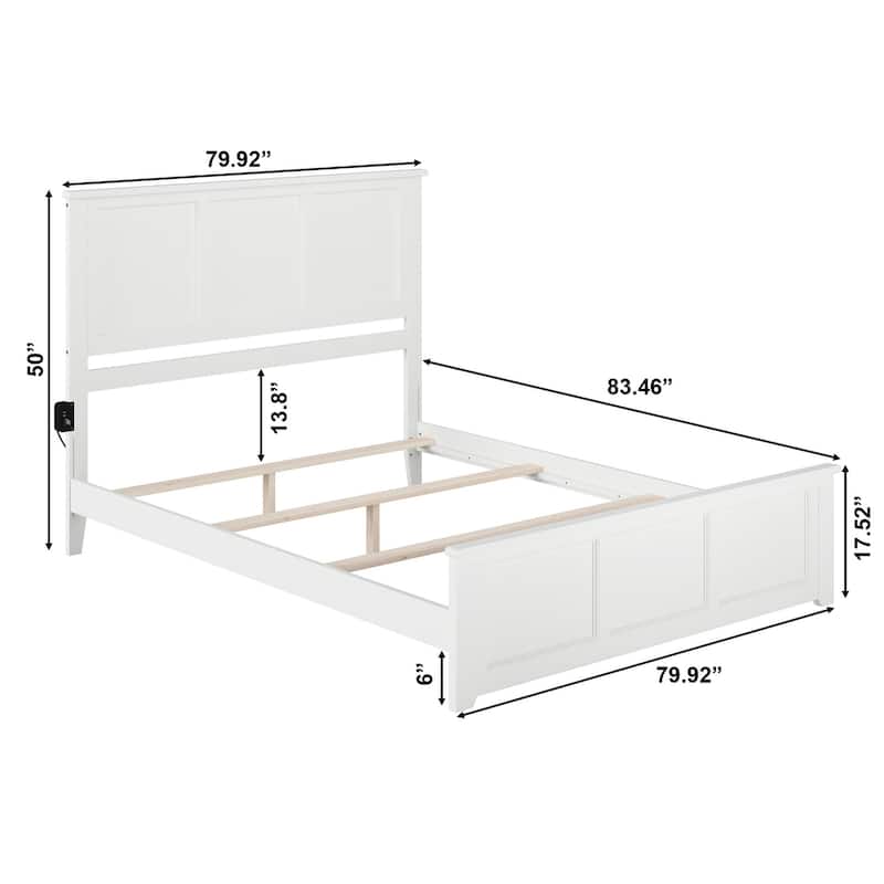 AFI, Madison Foundation Bed with Matching Footboard