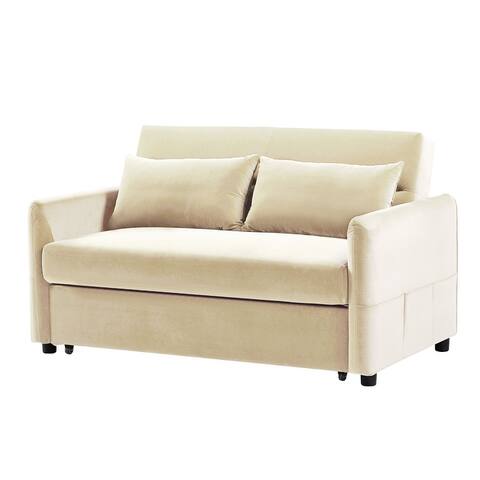 Loveseat Sofa Bed Convertible Sleeper Compact Leisure Sofa Small Space