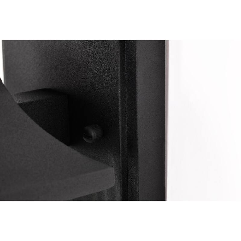 Austen Outdoor Small Wall Light Matte Black Finish Clear Water Glass