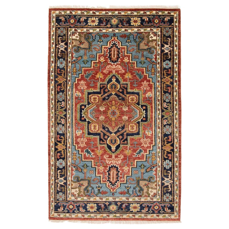 ECARPETGALLERY Hand-knotted Jules Serapi Red Wool Rug - 4'10 x 7'11 - Red - 4'10 x 7'11