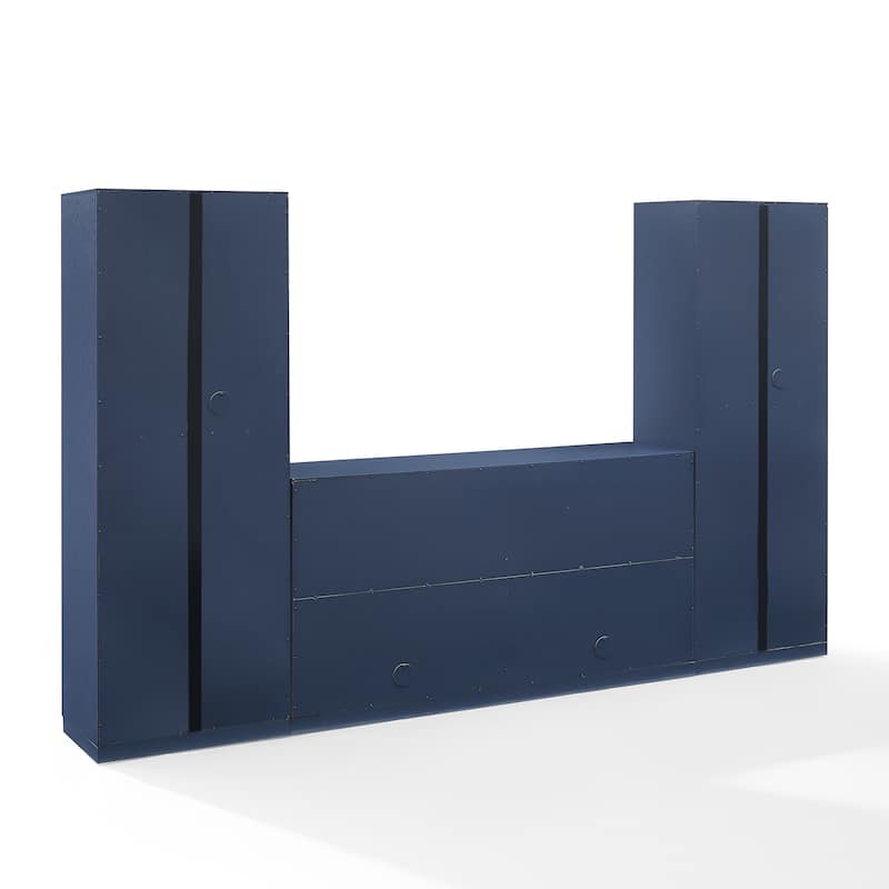 Crosley Isla 3-Piece Sideboard And Pantry Set- Sideboard & 2 Pantries