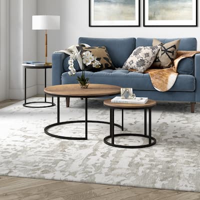 Watson Round Nested Coffee Table with MDF Top