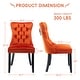 preview thumbnail 66 of 69, Solid Wood Velvet Upholstered Dining Chair Set of 6