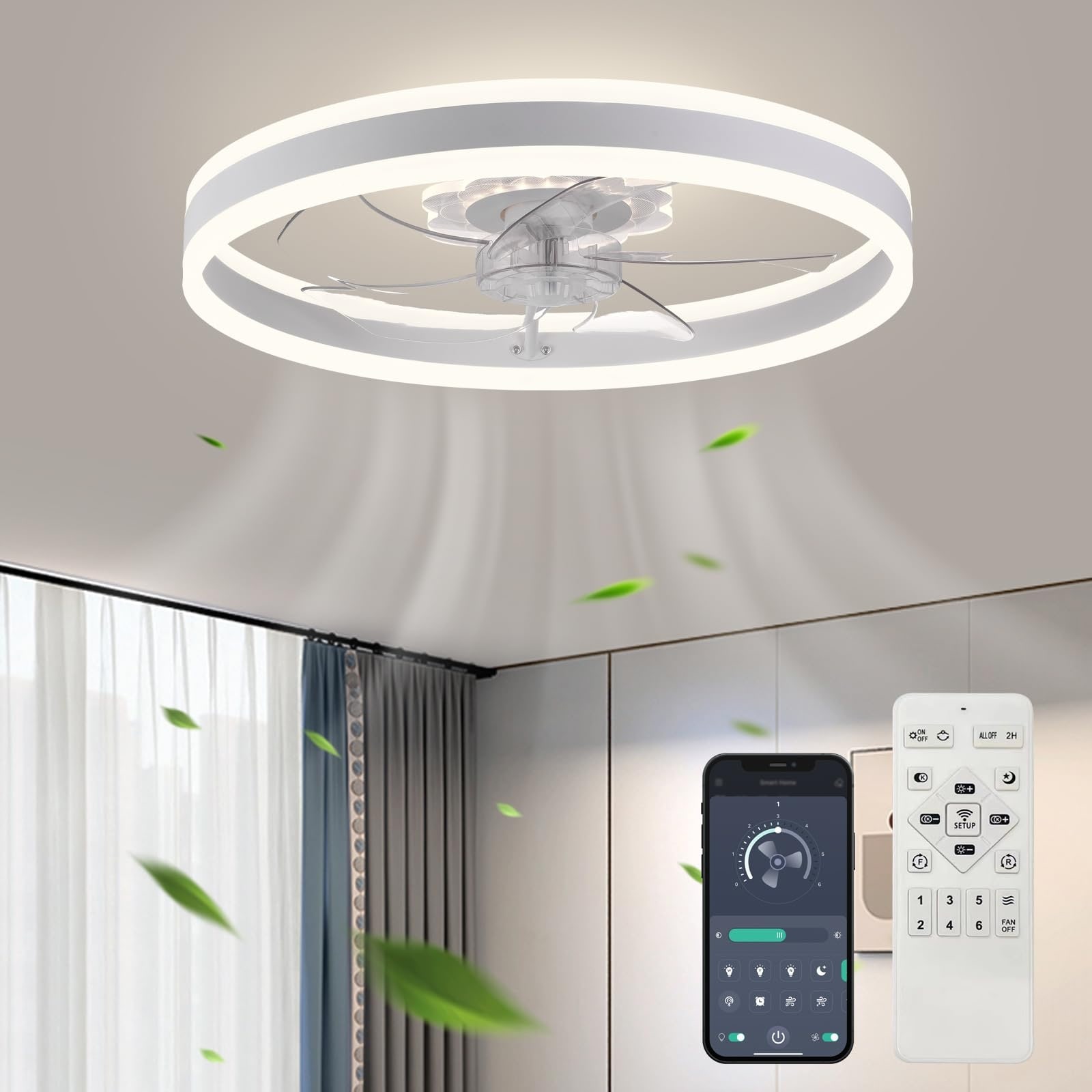 Ceiling Fan with Light, 2024 Upgraded 20