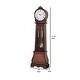 preview thumbnail 5 of 3, Brown Traditional Grandfather Clock with Chime