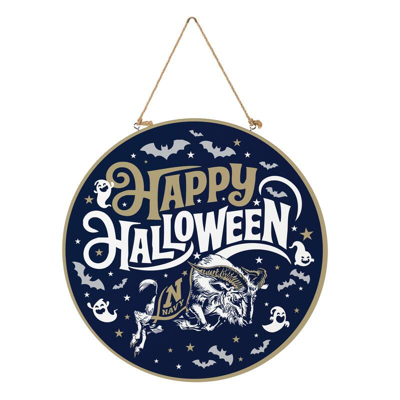 US Naval Academy 18" x 18" Halloween Door Décor Wall Sign