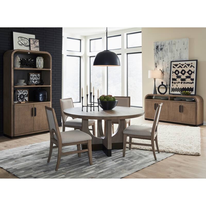 Magnussen Home Tristan Swiss Coffee 60" Round Dining Table - 60''W x 60''D x 30''H