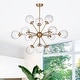 preview thumbnail 10 of 44, Masakee 12-light Sputnik Metal Chandelier with Clear Glass Globe Shades