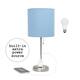 Option Brushed Steel/Blue Shade