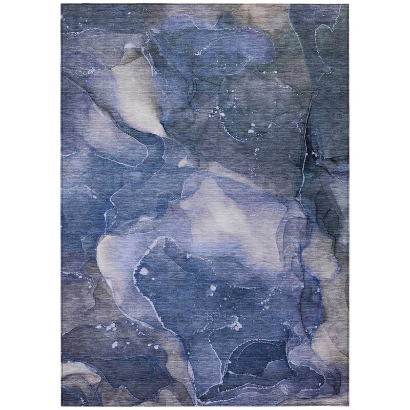 Dava Modern Art-Inspired Weather Resistant Versatile Elegance Outdoor Rug