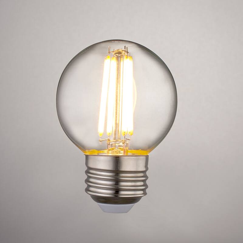 Light Society Koby G16.5 Clear LED Filament Light Bulb (Set of 6)