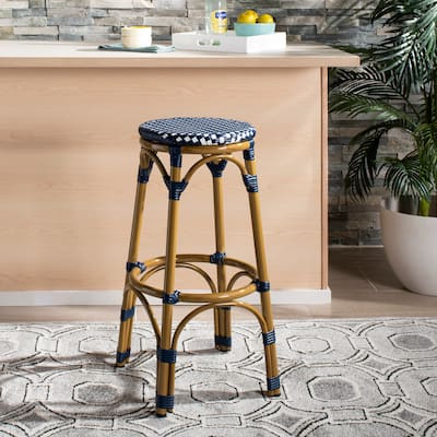 SAFAVIEH Mimi 31-inch Stacking Bar Stool (Fully Assembled) - 21Wx21Dx30H