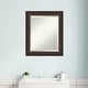 preview thumbnail 35 of 33, Beveled Wood Bathroom Wall Mirror - Lara Bronze Frame - Lara Bronze