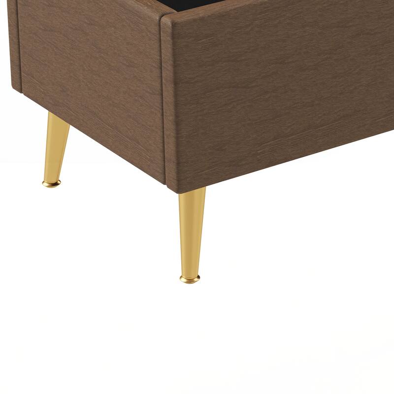 Modern Storage Ottoman Bench Upholstered Bedroom Bench