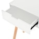 preview thumbnail 3 of 2, vidaXL Console Table Solid Pinewood 31.5"x11.8"x28.3" White