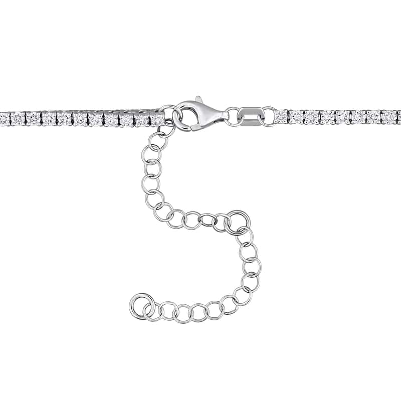 Miadora 14k or 18k White Gold Diamond Necklace 4 to 15 3/8ct TDW
