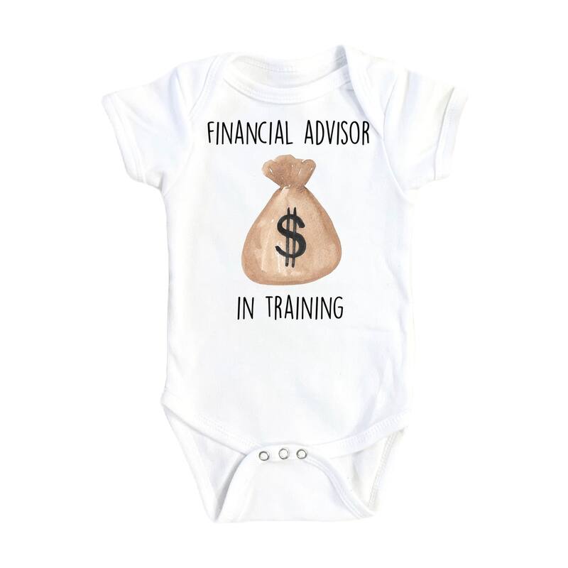 Finance Training - Baby Boy Girl Clothes Infant Bodysuit Funny Cute Newborn - White - 3-6M
