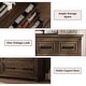 preview thumbnail 14 of 16, 8 Drawers Dresser Chests for Bedroom, 55" Wide Wood Rustic Chest of Drawers