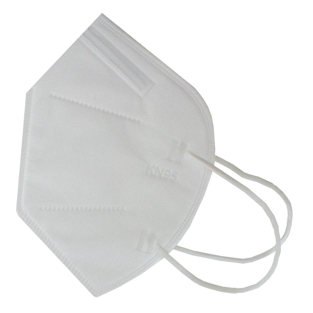 4 Ply Disposable KN95 Face Masks - White - 5ct