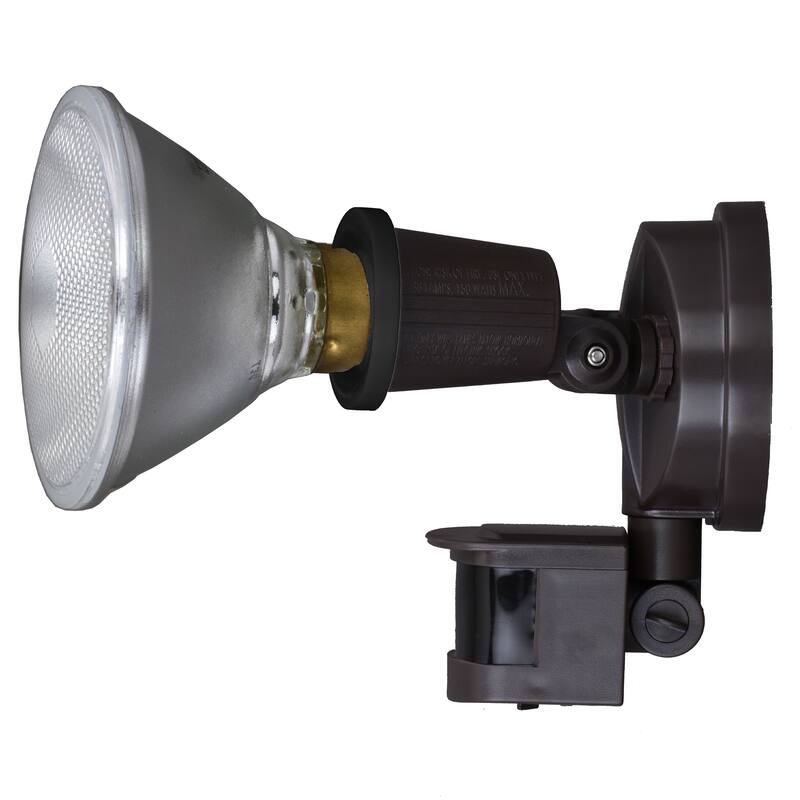 Motion Sensor Dusk to Dawn Outdoor Security Flood Light - 2 Adjustable Light Heads - 4 Modes