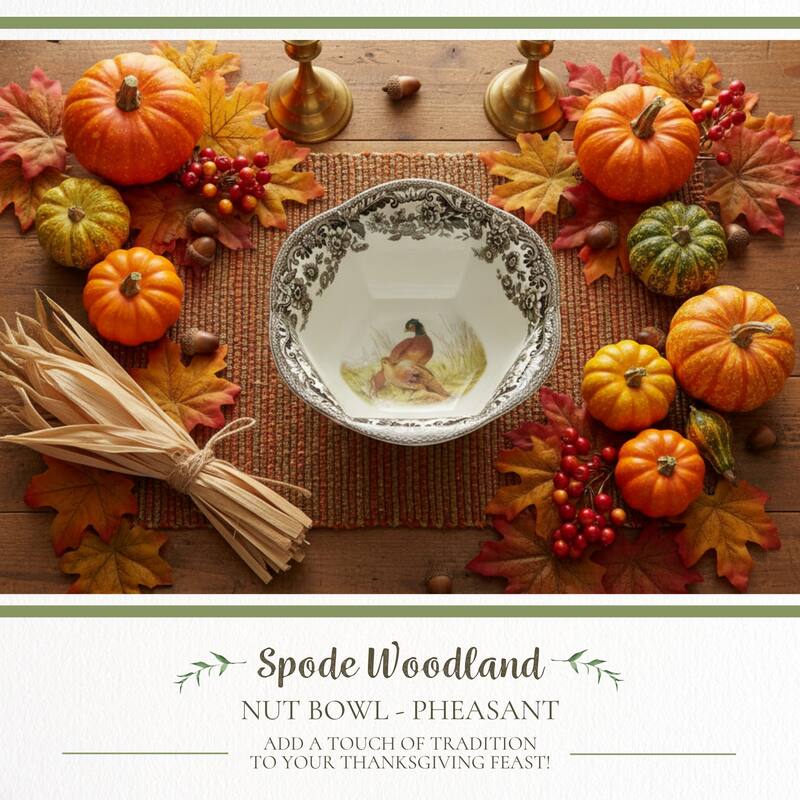 Spode Woodland 6 in Nut Bowl Assorted Animal - 6 Inch