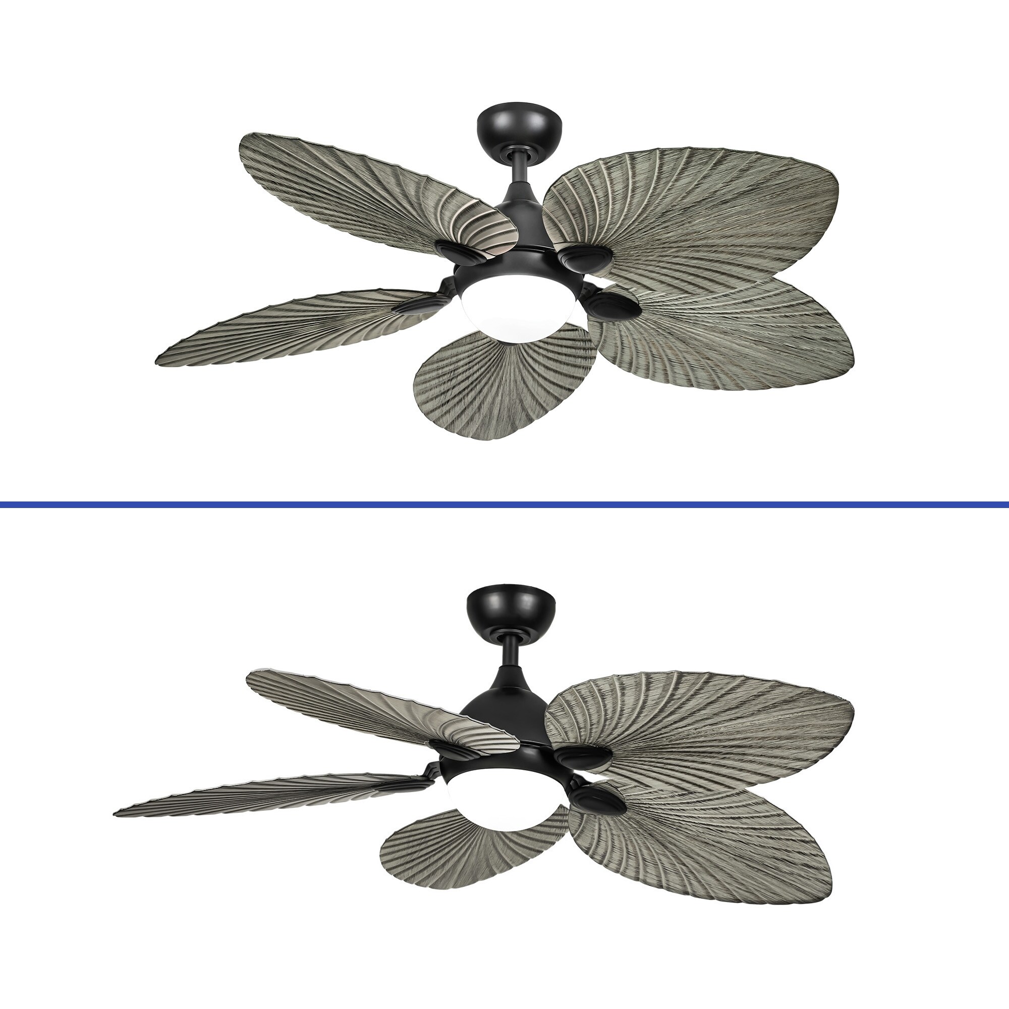 Silent Operation Tropical Ceiling Fan - 52 Inch, DC Motor, 6