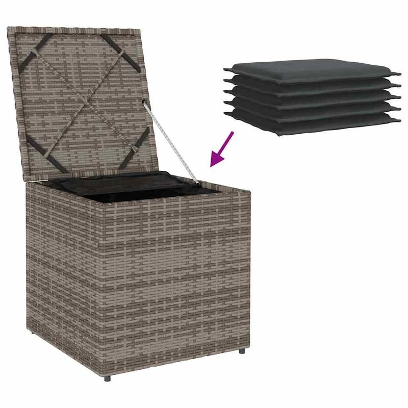 Comfy Outdoor Storage Box for Sofa Cushions - 19.7 x 19.7 x 19.7 in