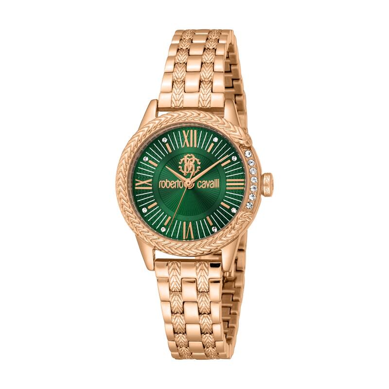 Roberto Cavalli Women RC5L077M0075 Quartz Watch - Rose-Tone