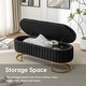 preview thumbnail 34 of 120, Velvet Storage Bench for Bedroom