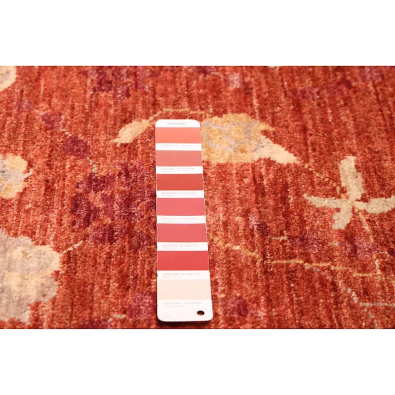 ECARPETGALLERY Hand-knotted Peshawar Ziegler Dark Copper Wool Rug - 8'10 x 11'11