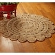 preview thumbnail 8 of 17, LR Home Organic Jute Braided Area Rug, Natural