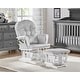 preview thumbnail 1 of 32, Suite Bebe Cleo Glider and Ottoman White Gray
