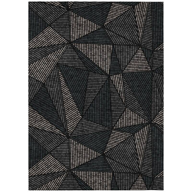 HomeRoots Geometric Transitional Rectangle Outdoor Rug